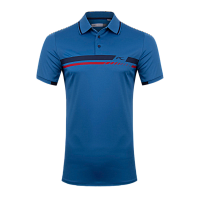 Картинка Поло KJUS Spot Printed S/S Blueberry/Atlanta Blue от магазина Гольф Маркет - магазин товаров для гольфа