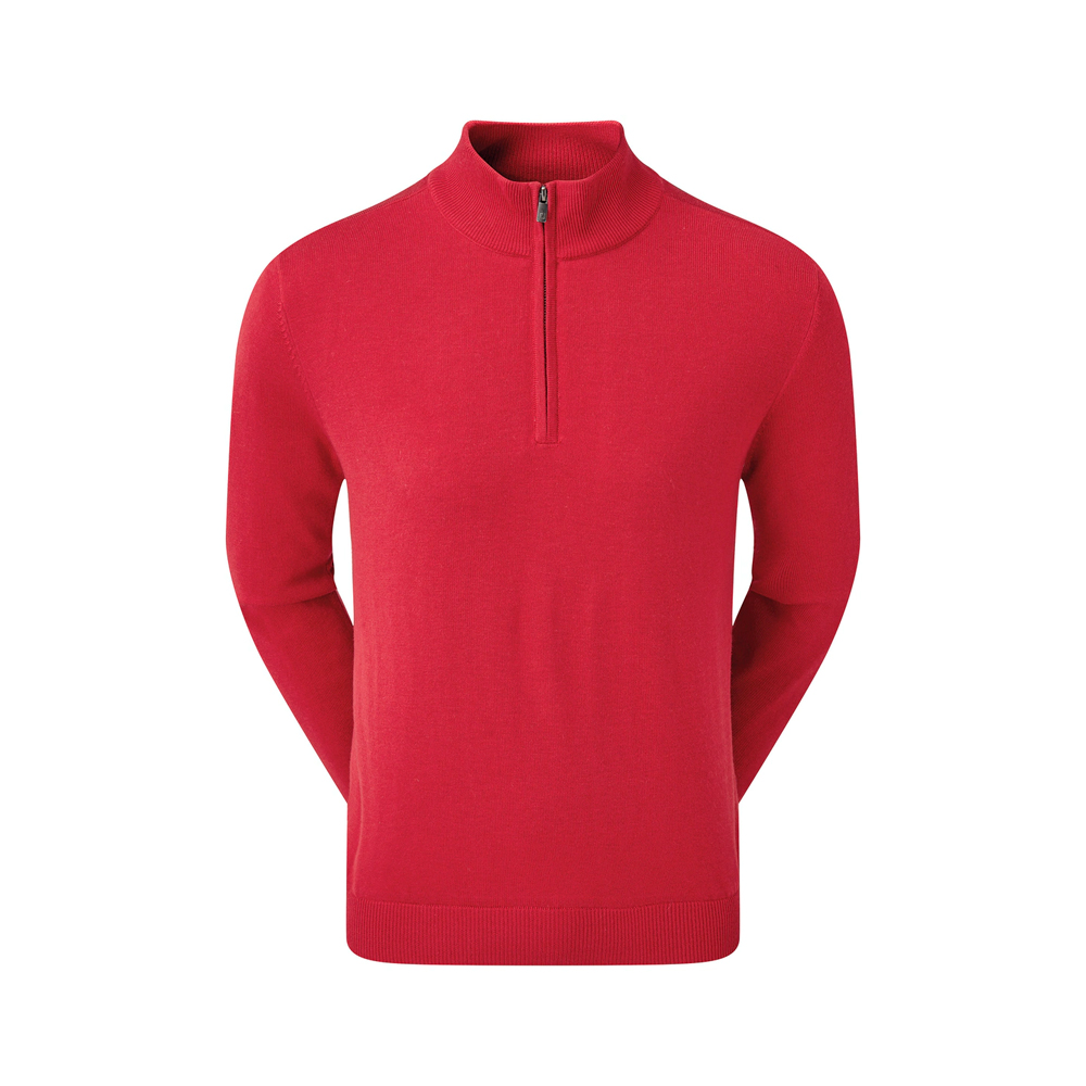 Пуловер FJ Wool Blend 1/2 Zip Lined Red