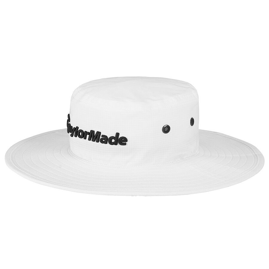 Картинка Шляпа TaylorMade Metal Eyelit Bucket White S/M от магазина Гольф Маркет - магазин товаров для гольфа