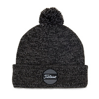 Картинка Шапка Titleist Boardwalk Pom Pom Heather Black от магазина Гольф Маркет - магазин товаров для гольфа