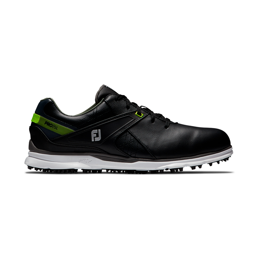 Картинка Ботинки FJ PRO SL Black/Lime от магазина Гольф Маркет - магазин товаров для гольфа