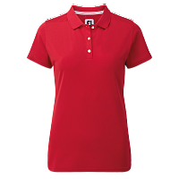 Картинка Поло женское FJ Stretch Pique Solid Red от магазина Гольф Маркет - магазин товаров для гольфа