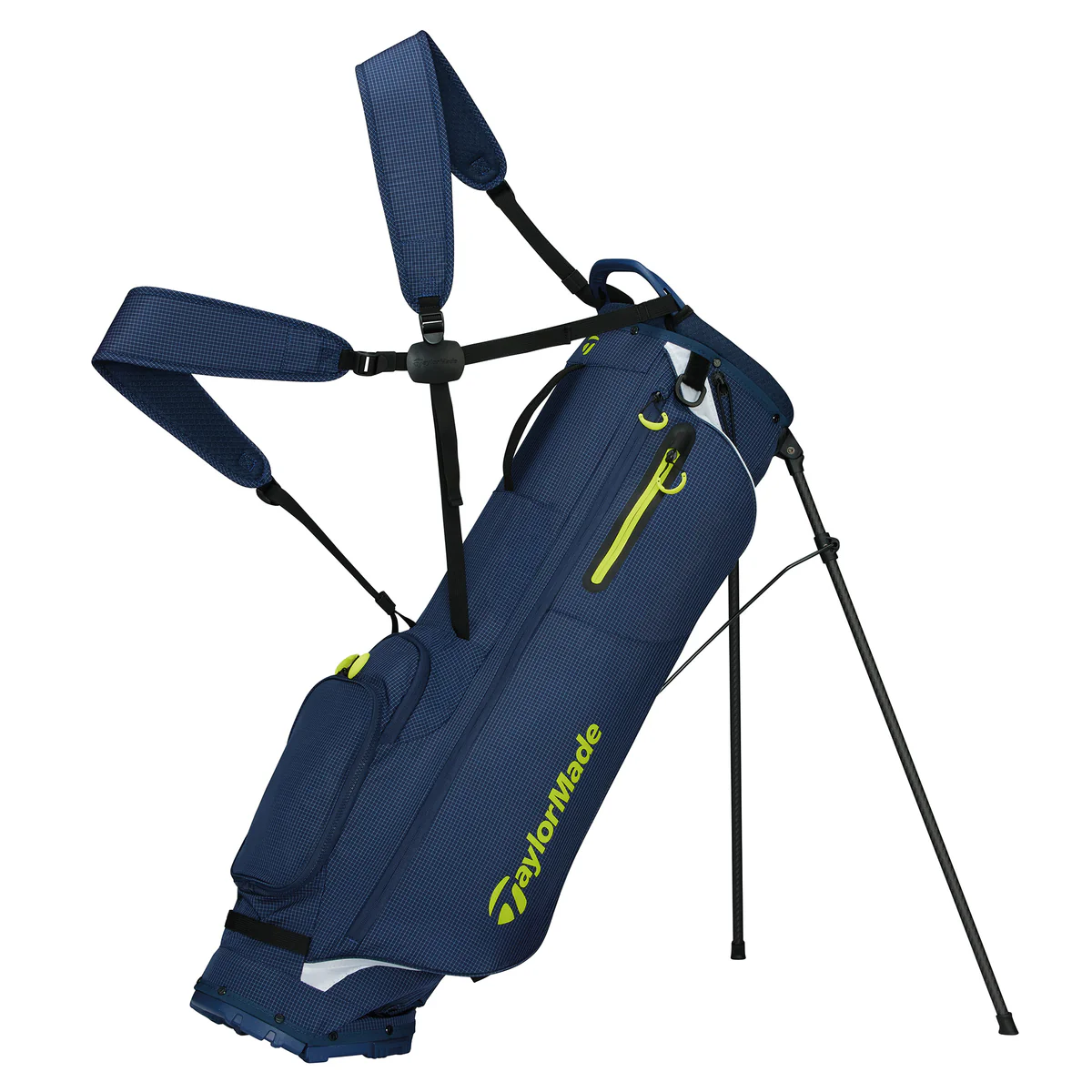 Картинка Бэг TaylorMade FlexTech SuperLite Stand Navy/White/Neon Lime от магазина Гольф Маркет - магазин товаров для гольфа