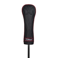 Картинка Чехол для гибрида Titleist Leather Headcover Jet Black от магазина Гольф Маркет - магазин товаров для гольфа