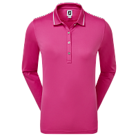 Картинка Поло женское FJ Thermal Jersey Long Sleeve Hot Pink от магазина Гольф Маркет - магазин товаров для гольфа