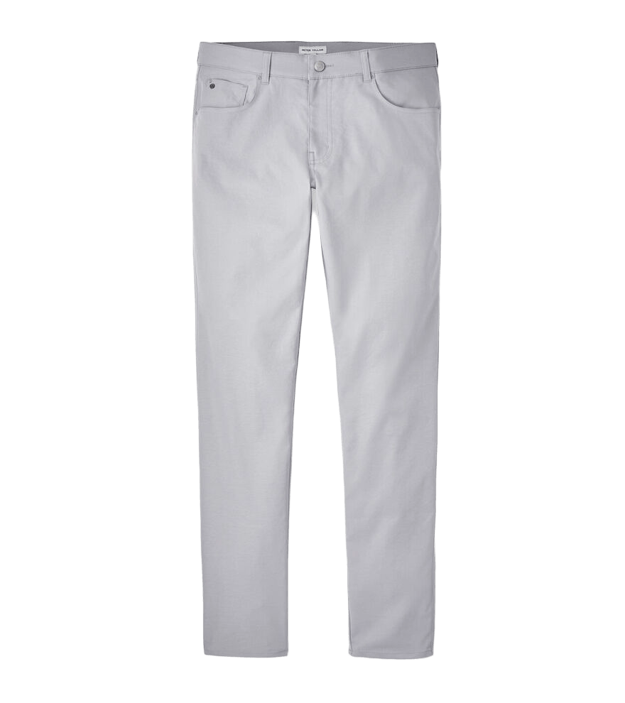 Картинка Брюки Peter Millar Performance 5-Pocket Gale Grey от магазина Гольф Маркет - магазин товаров для гольфа