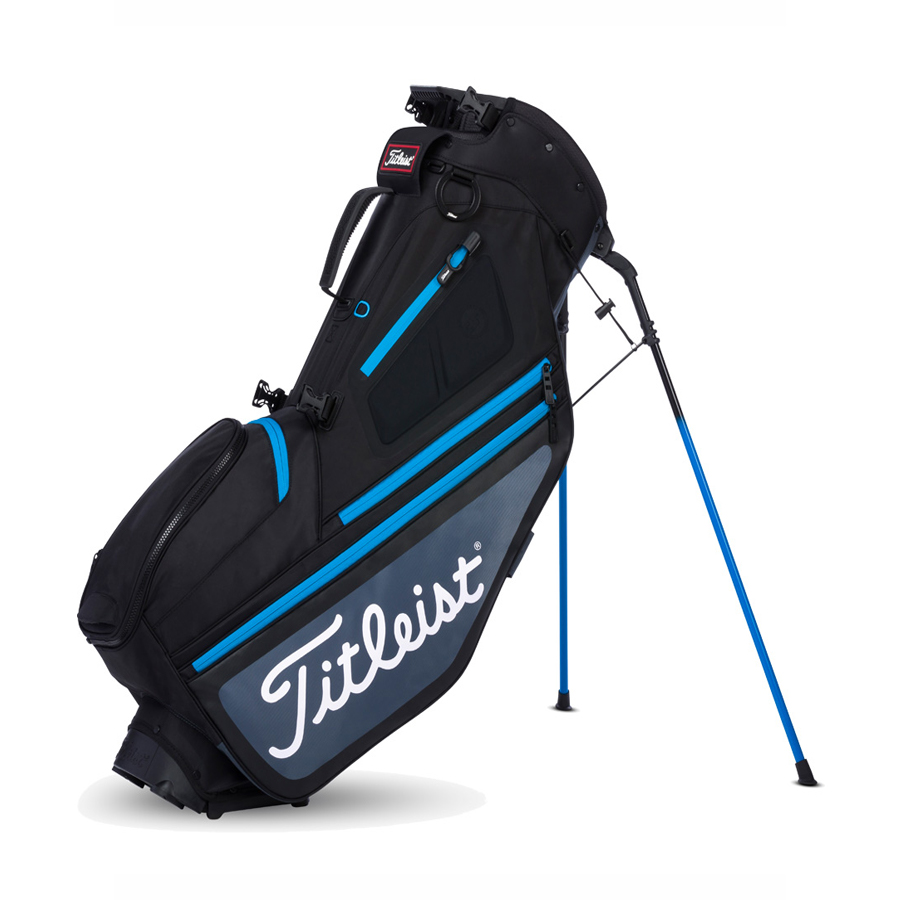 Картинка Бэг Titleist Hybrid 5 Black/Charcoal/Blue от магазина Гольф Маркет - магазин товаров для гольфа