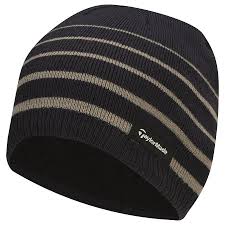 Шапка TaylorMade Element Headwear Stripe Beanie Navy