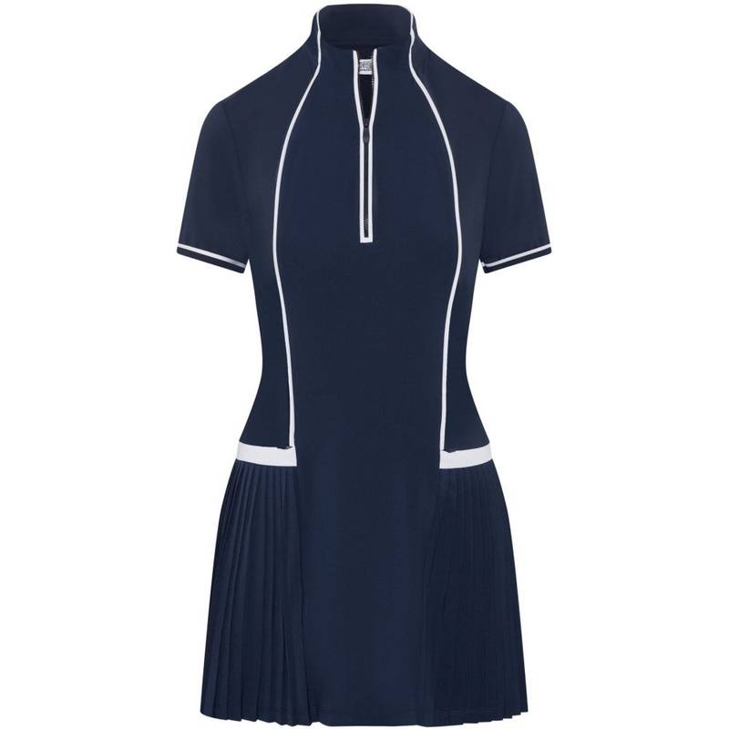 Картинка Платье Penguin Knife Pleats & Piping Detail Black Iris от магазина Гольф Маркет - магазин товаров для гольфа