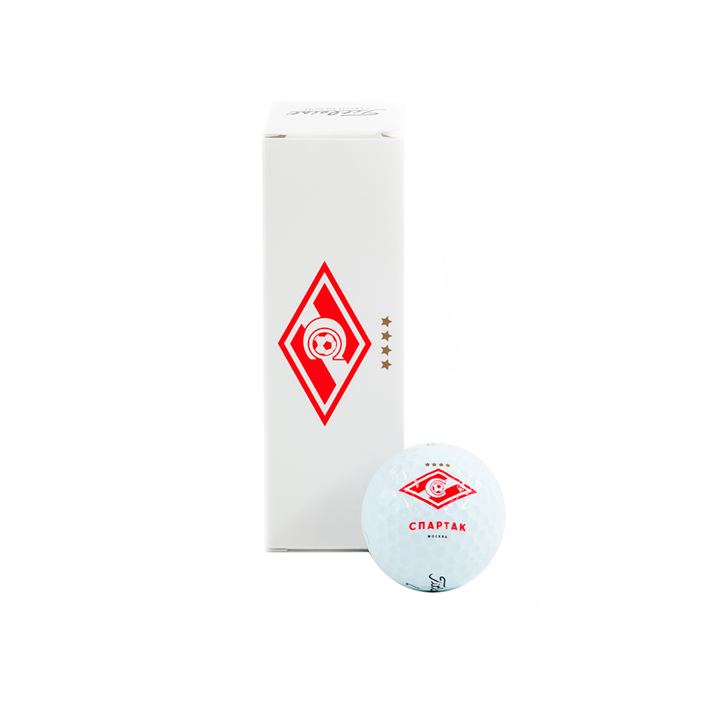 Картинка Мячи Pro V1 с лого Spartak от магазина Гольф Маркет - магазин товаров для гольфа