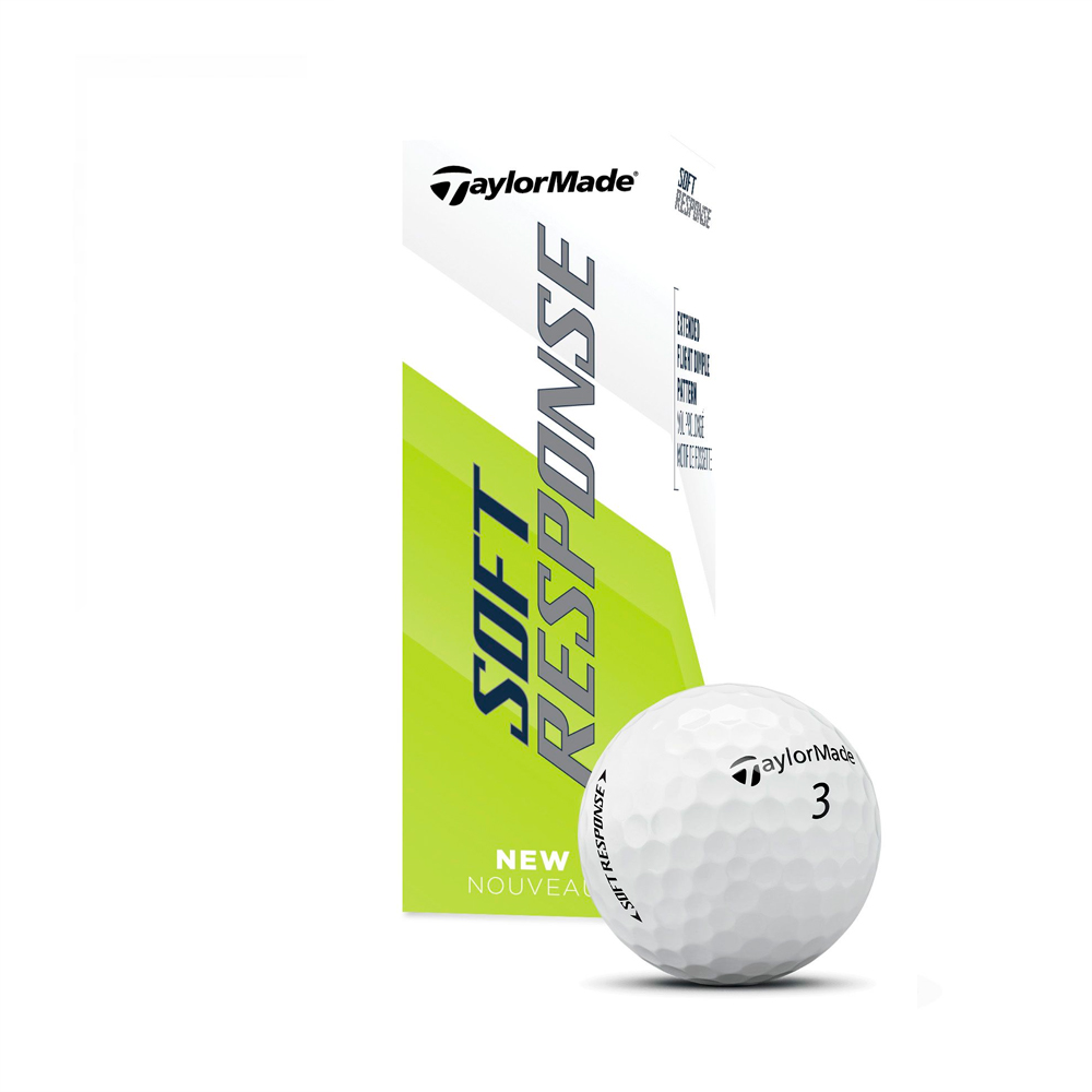 Картинка Мячи TaylorMade Soft Response  (Белые)  от магазина Гольф Маркет - магазин товаров для гольфа