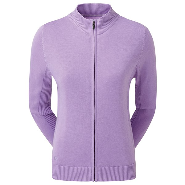 Картинка Пуловер женский FJ Full-Zip Lined Wool Blend Orchid от магазина Гольф Маркет - магазин товаров для гольфа