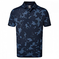 Картинка Поло FJ Pique Camo Floral Print Navy от магазина Гольф Маркет - магазин товаров для гольфа