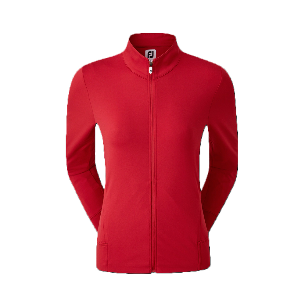 Картинка Пуловер женский FULL-ZIP KNIT MLAYER RED от магазина Гольф Маркет - магазин товаров для гольфа