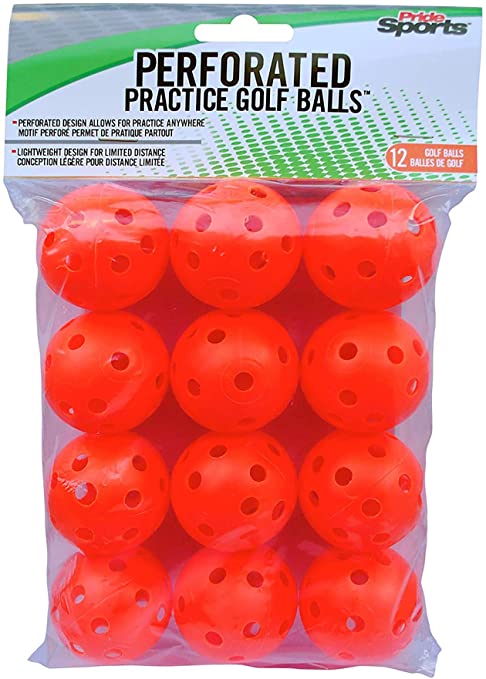 Мячи для гольфа пластиковые PRIDESPORTS PERF PRAC BALL ORANGE 12 CT