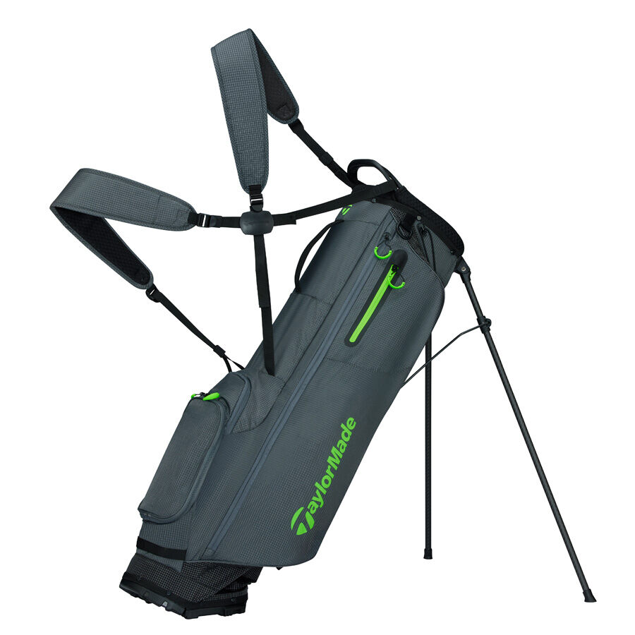 Картинка Бэг TaylorMade FlexTech SuperLite Stand Black/Neon Green  от магазина Гольф Маркет - магазин товаров для гольфа
