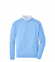 Картинка Пуловер Peter Millar Cradle Performance Crewneck Blue Batic от магазина Гольф Маркет - магазин товаров для гольфа