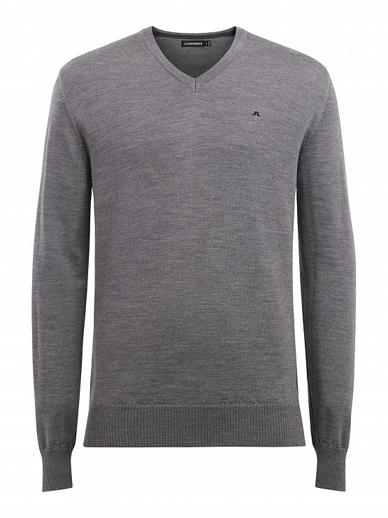 Пуловер JL Lymann V-Neck Grey Melange