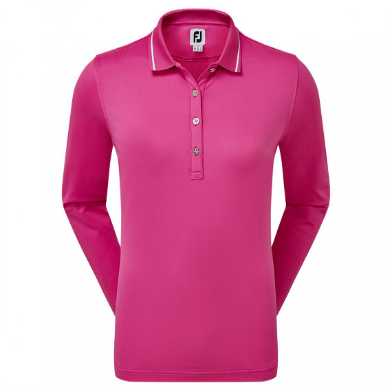 Поло женское FJ Thermal Jersey Long Sleeve Hot Pink