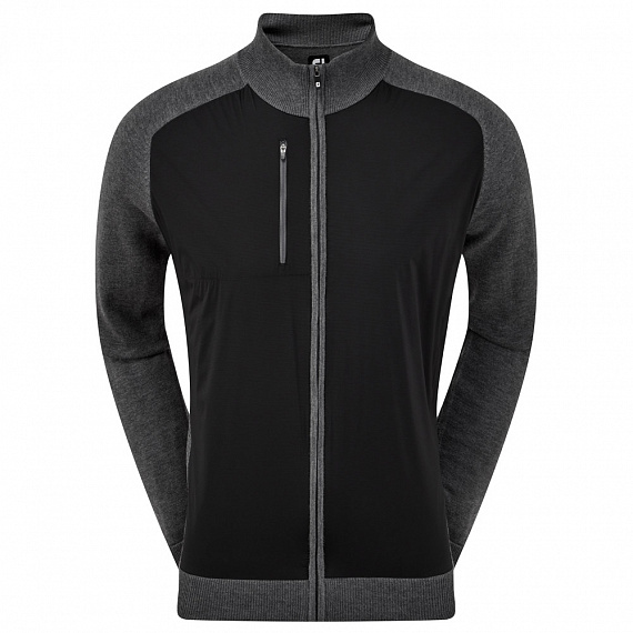 Пуловер FJ Wool Blend Tech Full-Zip Black/Charcoal